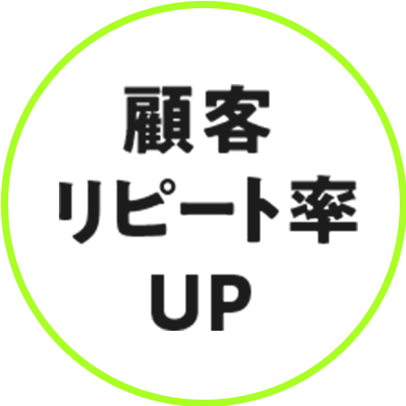 顧客リピート率UP